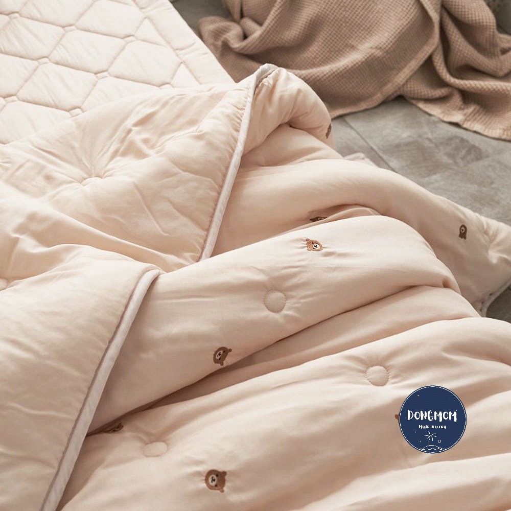 韓國棉被 經典刺繡熊熊天絲四季被/厚被