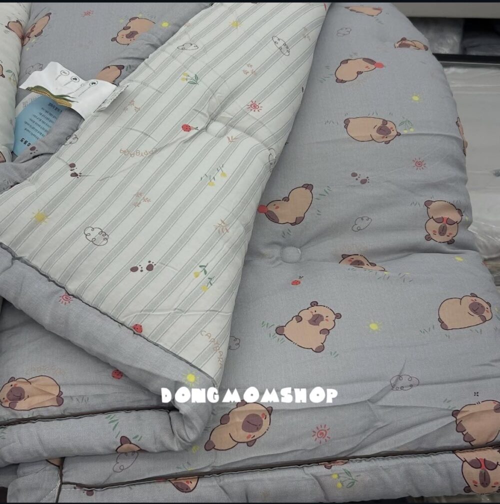 韓國棉被 可愛水豚君天絲四季被