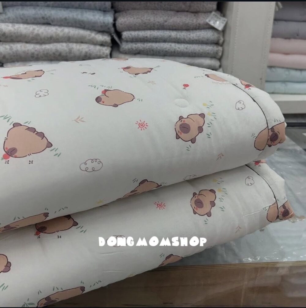 韓國棉被 可愛水豚君天絲四季被