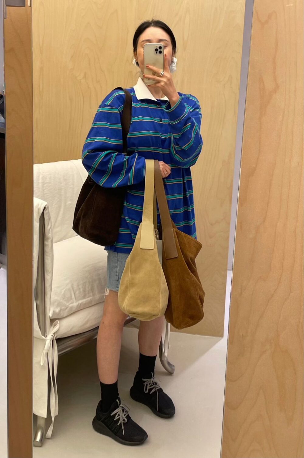 DEARNI 牛皮隨性百搭肩背包