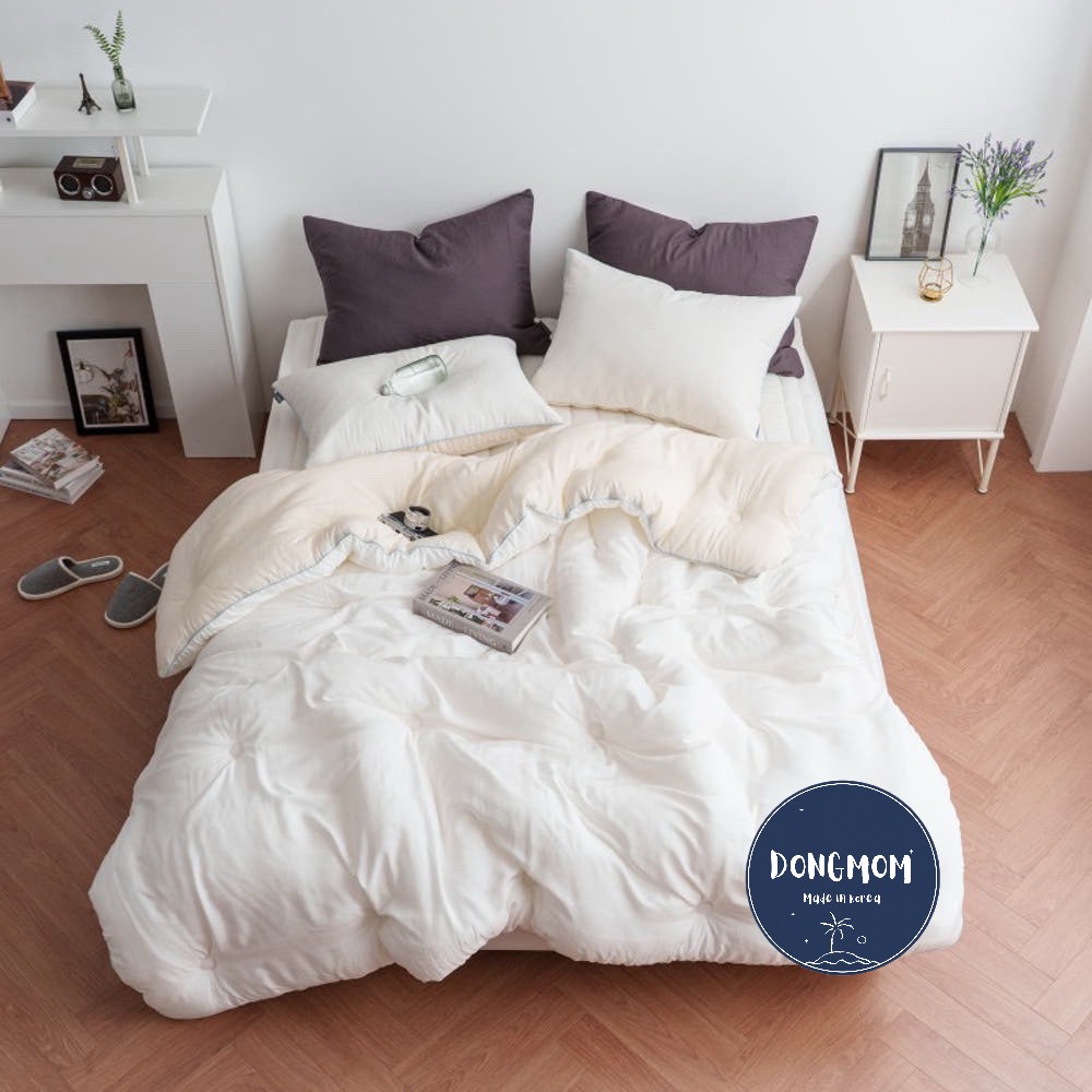 韓國棉被 素面天絲四季厚被