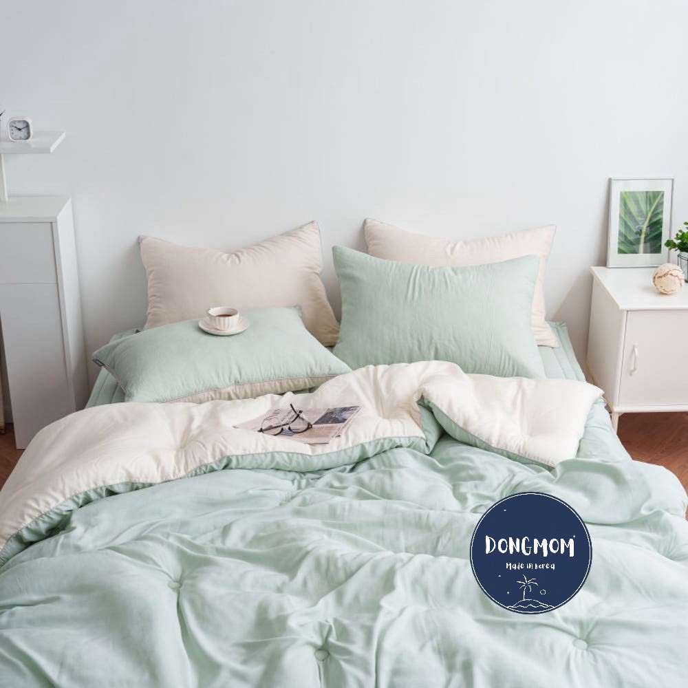 韓國棉被 素面天絲四季厚被