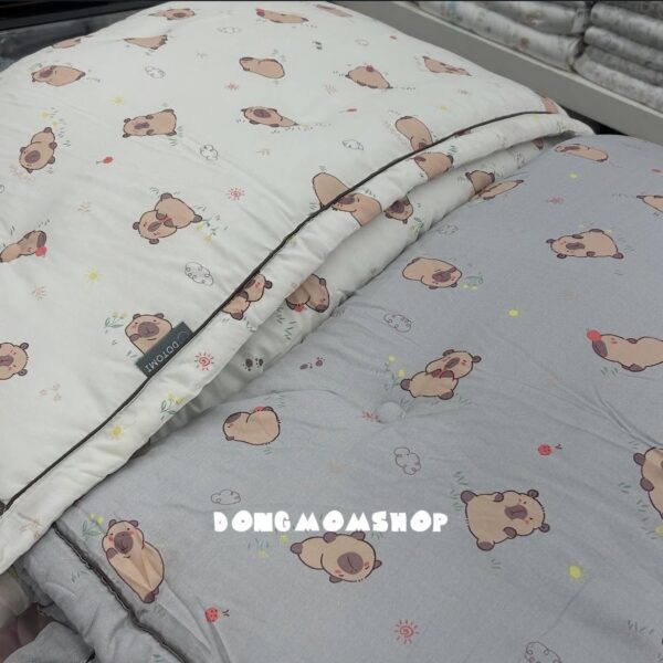 韓國棉被 可愛水豚君天絲四季被