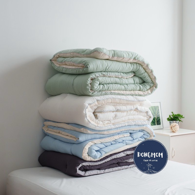 韓國棉被 素面天絲四季厚被