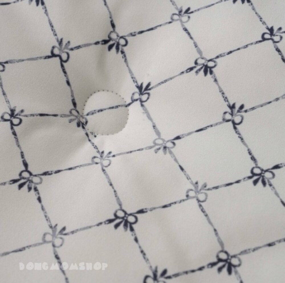 韓國棉被 蝴蝶結格紋四季厚被