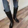 韓國女鞋 秋冬款鎖扣長筒靴