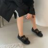 圓頭芭蕾舞鞋 休閒綁帶鞋