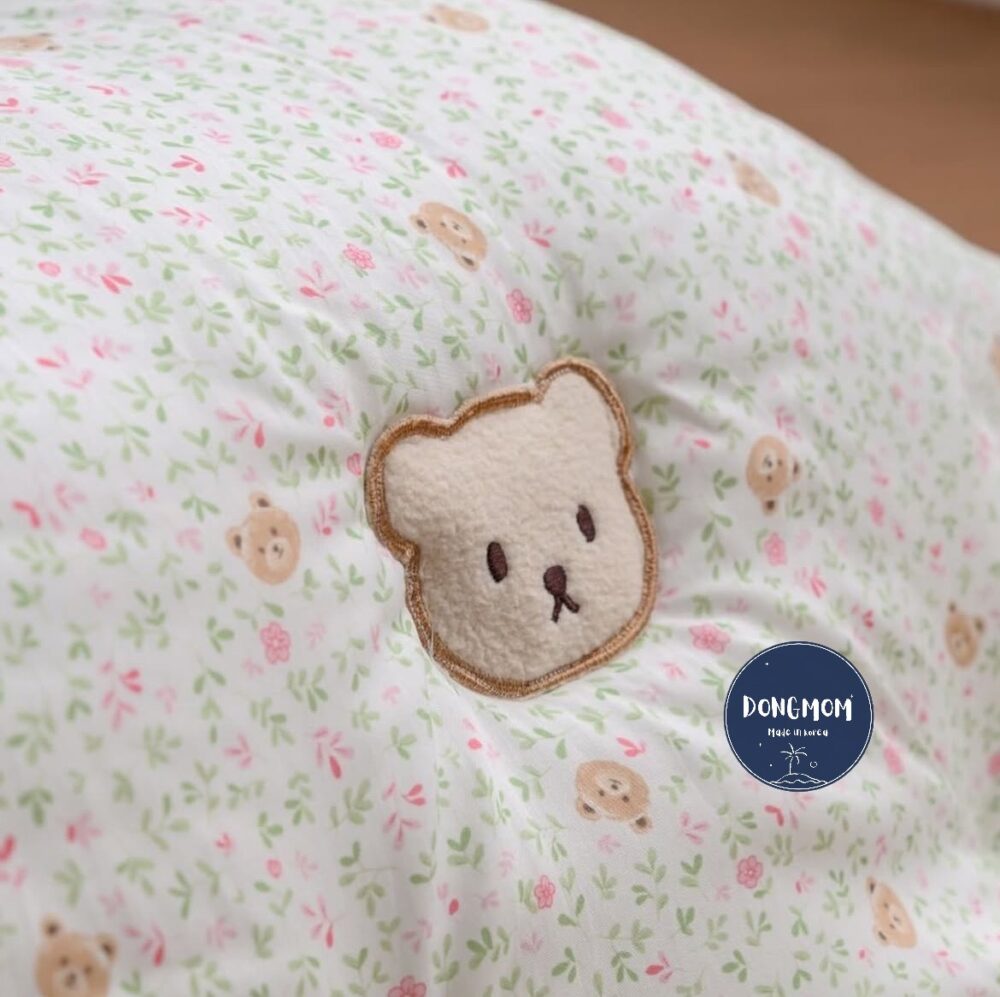 韓國棉被 韓式碎花熊熊天絲四季被