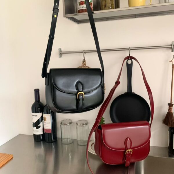 Leonie 牛皮馬鞍包/斜肩包