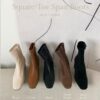 麂皮/皮革 百搭粗跟短靴6cm
