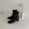 麂皮/皮革 百搭粗跟短靴6cm