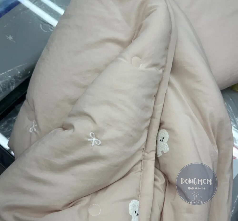 韓國棉被 可愛蝴蝶結比熊四季被