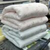 韓國棉被 清新小白花雙面格紋四季被