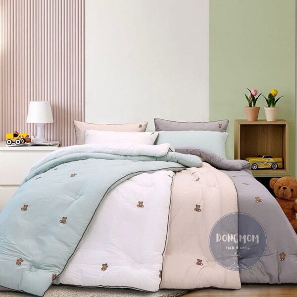LINE_ALBUM_20251024_260225_84 韓國棉被 刺繡泰迪熊厚款/薄款 四季被
