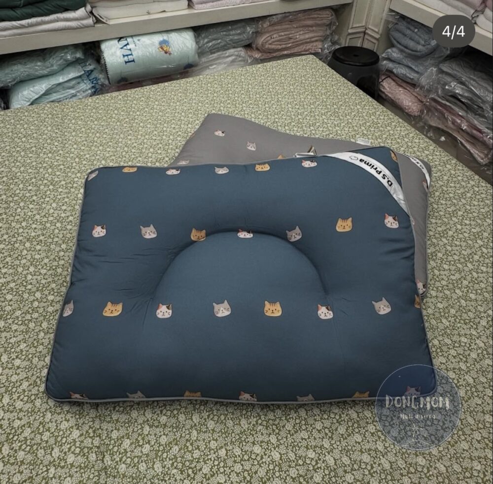 韓國寢具 貓咪頸椎秒睡立體枕頭大人/小孩