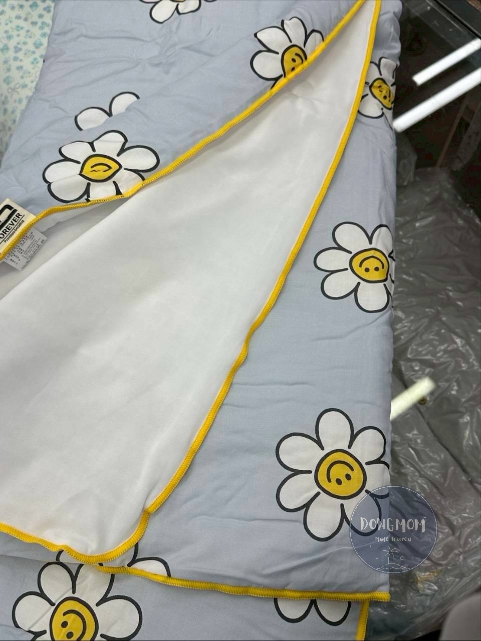韓國棉被 微笑白花夏季涼感棉被