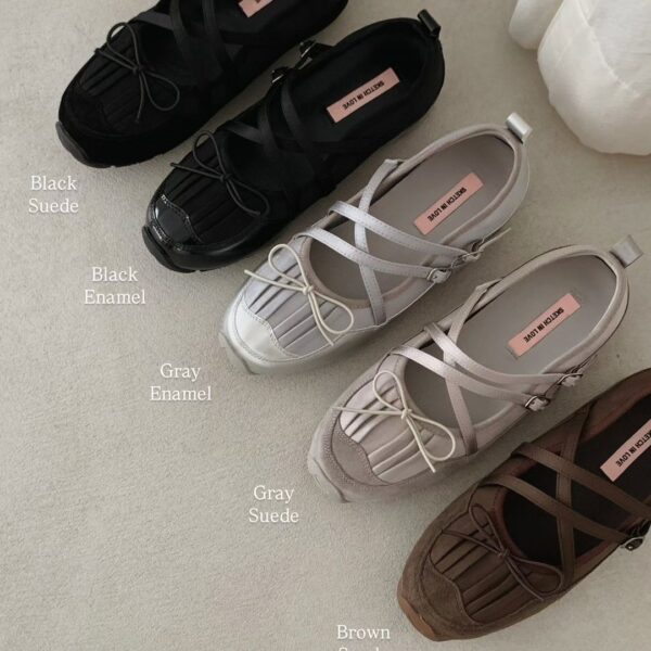 鬚邊緞帶休閒鞋