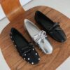 芭蕾蝴蝶結平底鞋