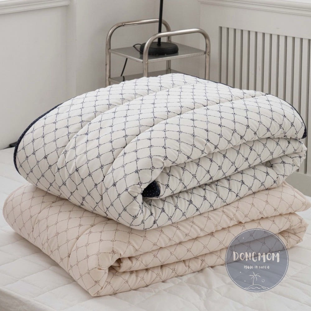 LINE_ALBUM_2026331_260331_52 韓國棉被 蝴蝶結格紋四季被/薄款