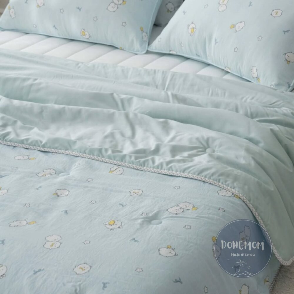 韓國棉被 夏季卡通動物涼感棉被