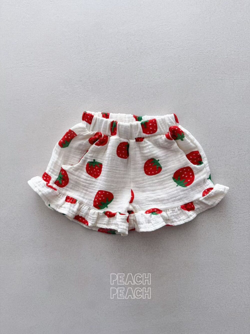 peachpeach 春夏草莓荷葉邊套裝