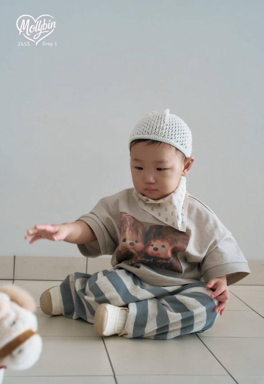 韓國童裝 可愛蒙奇奇親子短T