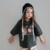 韓國童裝 可愛蒙奇奇親子短T