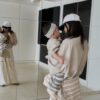韓國童裝 可愛蒙奇奇親子短T