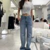 韓國女裝 Pai 牛仔褲 #1242