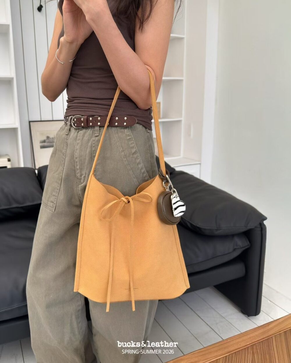 Bucks&Leather 蝴蝶結單肩包