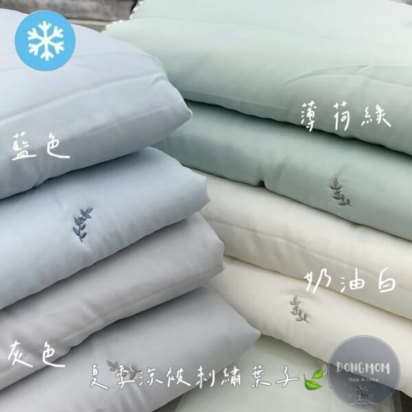 LINE_ALBUM_2026227_260520_21 韓國棉被 葉子刺繡夏季涼感被