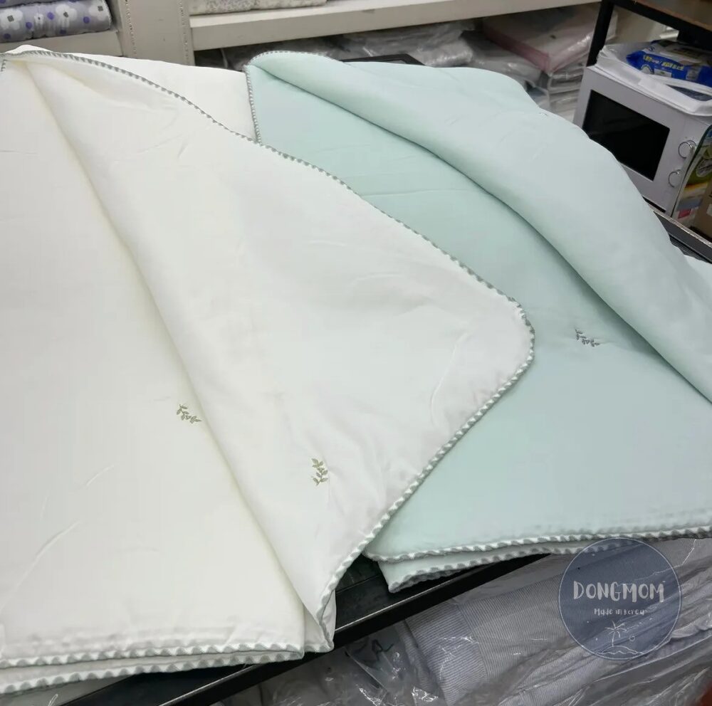 韓國棉被 葉子刺繡夏季涼感被
