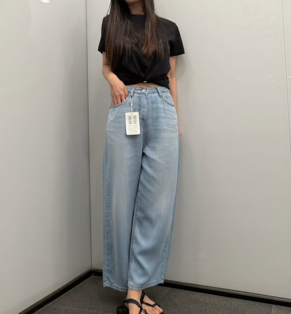 LINE_ALBUM_202646_260528_4 韓國女裝 9分天絲牛仔褲 #1256