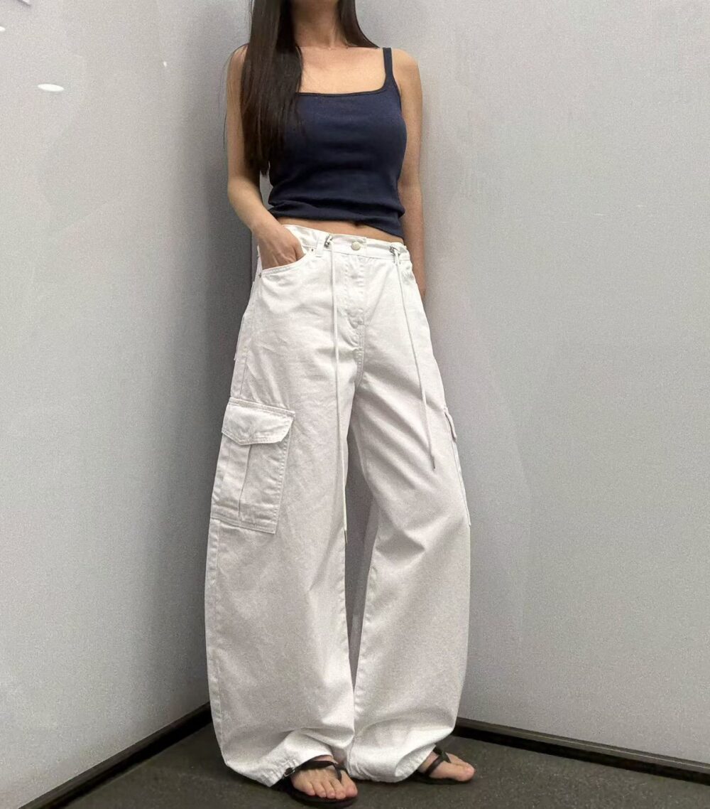 LINE_ALBUM_202646_260531_9 韓國女裝 工裝牛仔寬褲 #1255