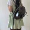 Leonie 蝴蝶結牛皮後背包