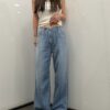 LINE_ALBUM_202646_260601_2 韓國女裝 中腰綁帶直筒牛仔褲 #1257