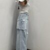 LINE_ALBUM_202646_260605_2 韓國女裝 夏季薄款割破設計牛仔褲 #1249