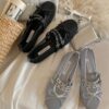 LINE_NOTE_260608_25 韓國女鞋 蕾絲孔網布蝴蝶結平底鞋