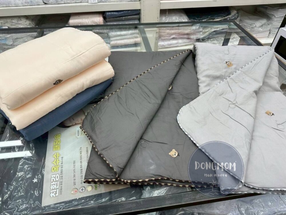 韓國棉被 熊熊刺繡寶寶四季被(4color)