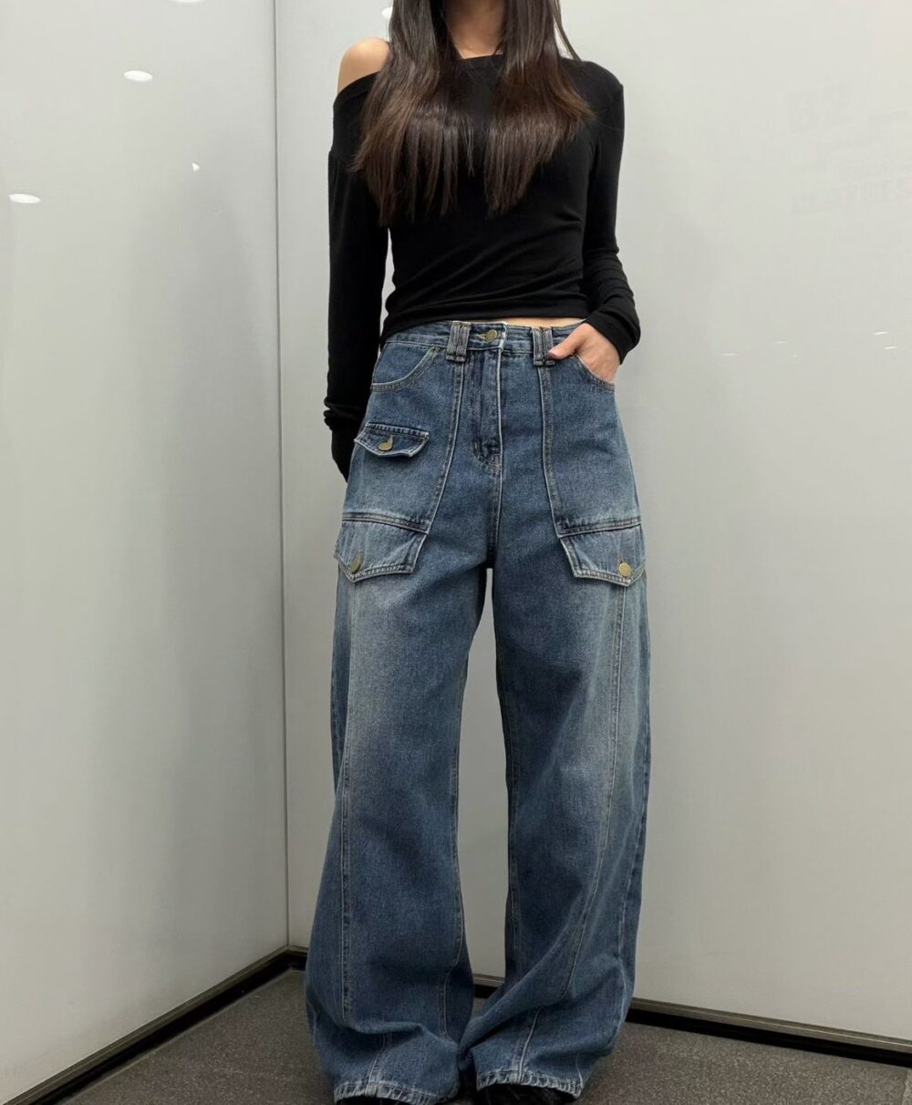 LINE_ALBUM_2026727_260727_11 #1264 寬鬆造型口袋牛仔褲
