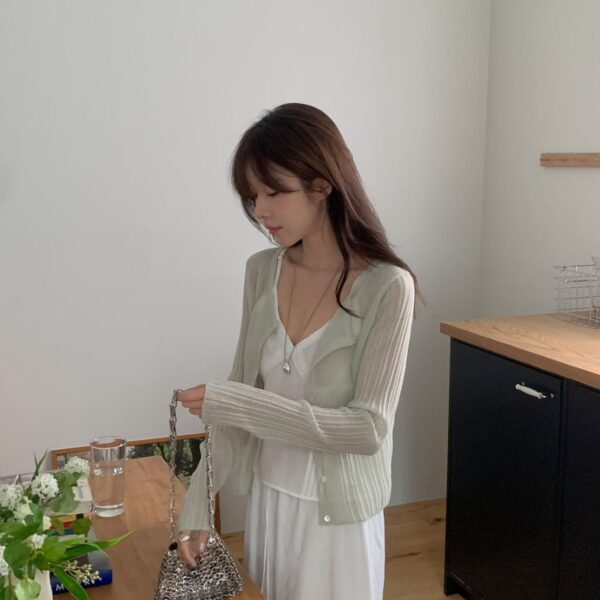 LINE_ALBUM_現貨_260713_18 綠色夏季薄款針織衫