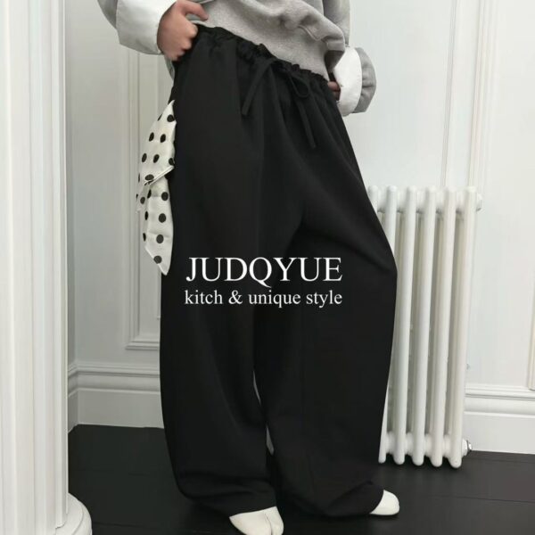 LINE_ALBUM_現貨_260713_20 JUDQYUE鬆緊寬鬆西裝長褲/黑色