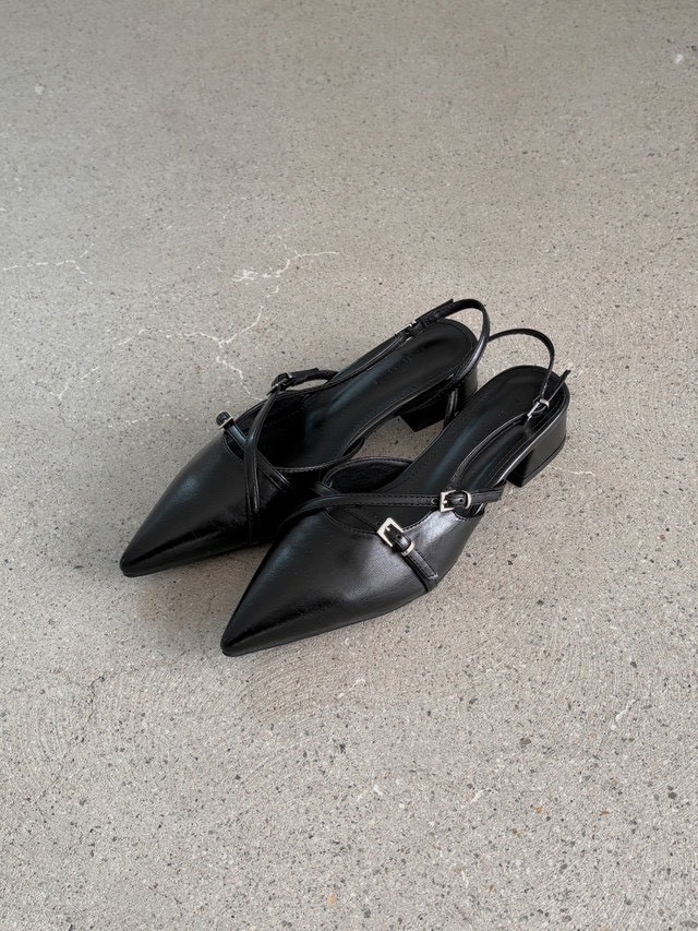 LINE_ALBUM_現貨_260713_43 粗跟尖頭低跟鞋/黑色 25.5cm
