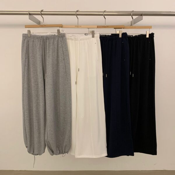 LINE_NOTE_260713_1 韓國女裝 天絲透氣松緊縮口長褲(4color)