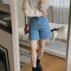 韓國女鞋 秋冬款真皮短筒靴