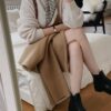 韓國女鞋 秋冬款真皮短筒靴