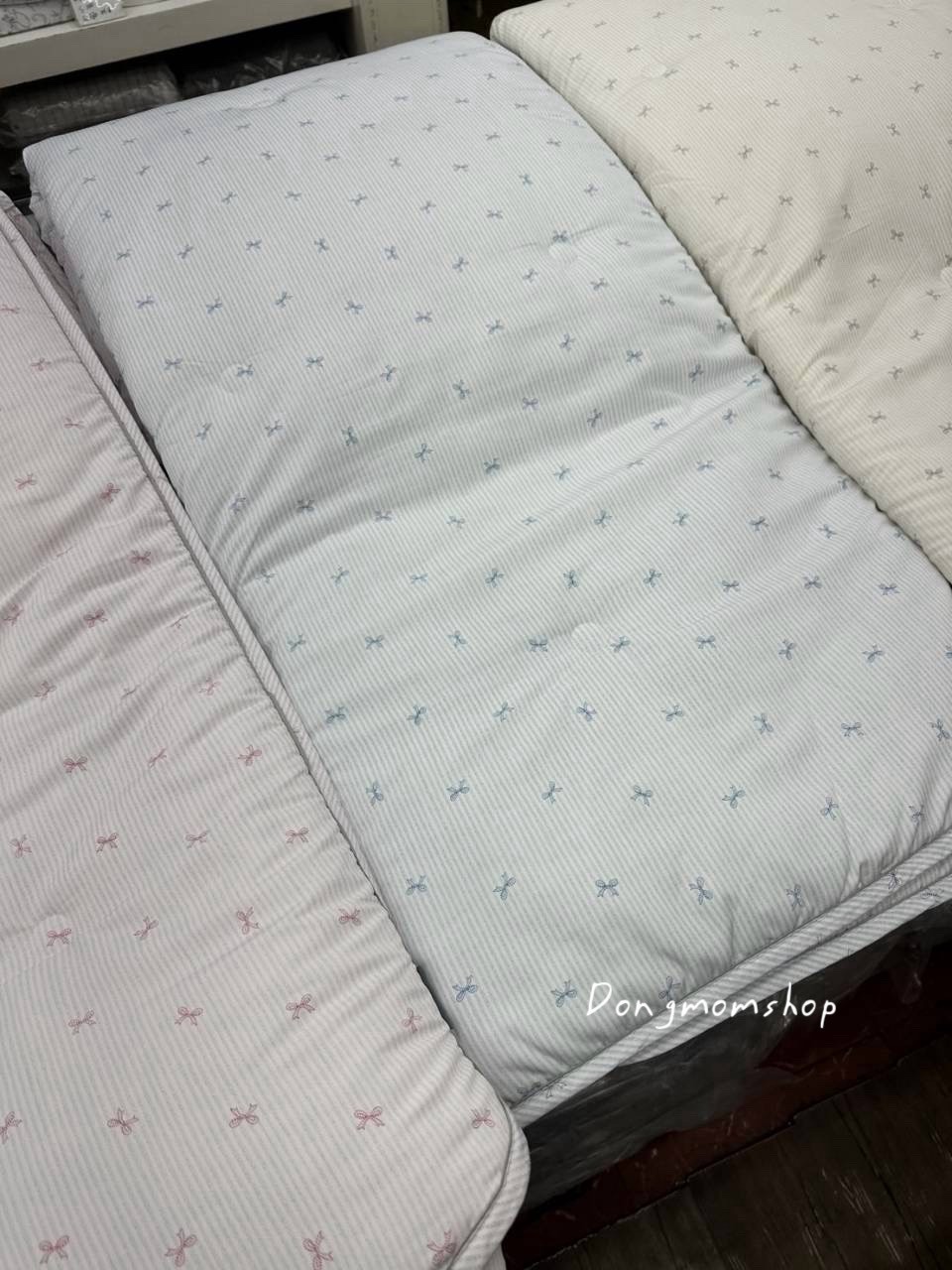 韓國棉被 少女心蝴蝶結條紋四季被