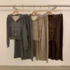 LINE_NOTE_260805_10 韓國女裝 連帽外套+鬆緊長褲套裝