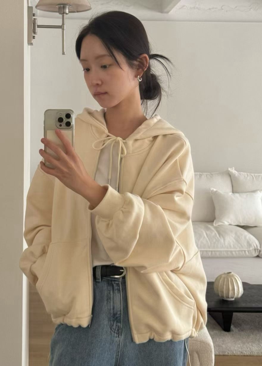 韓國女裝 入秋連帽外套
