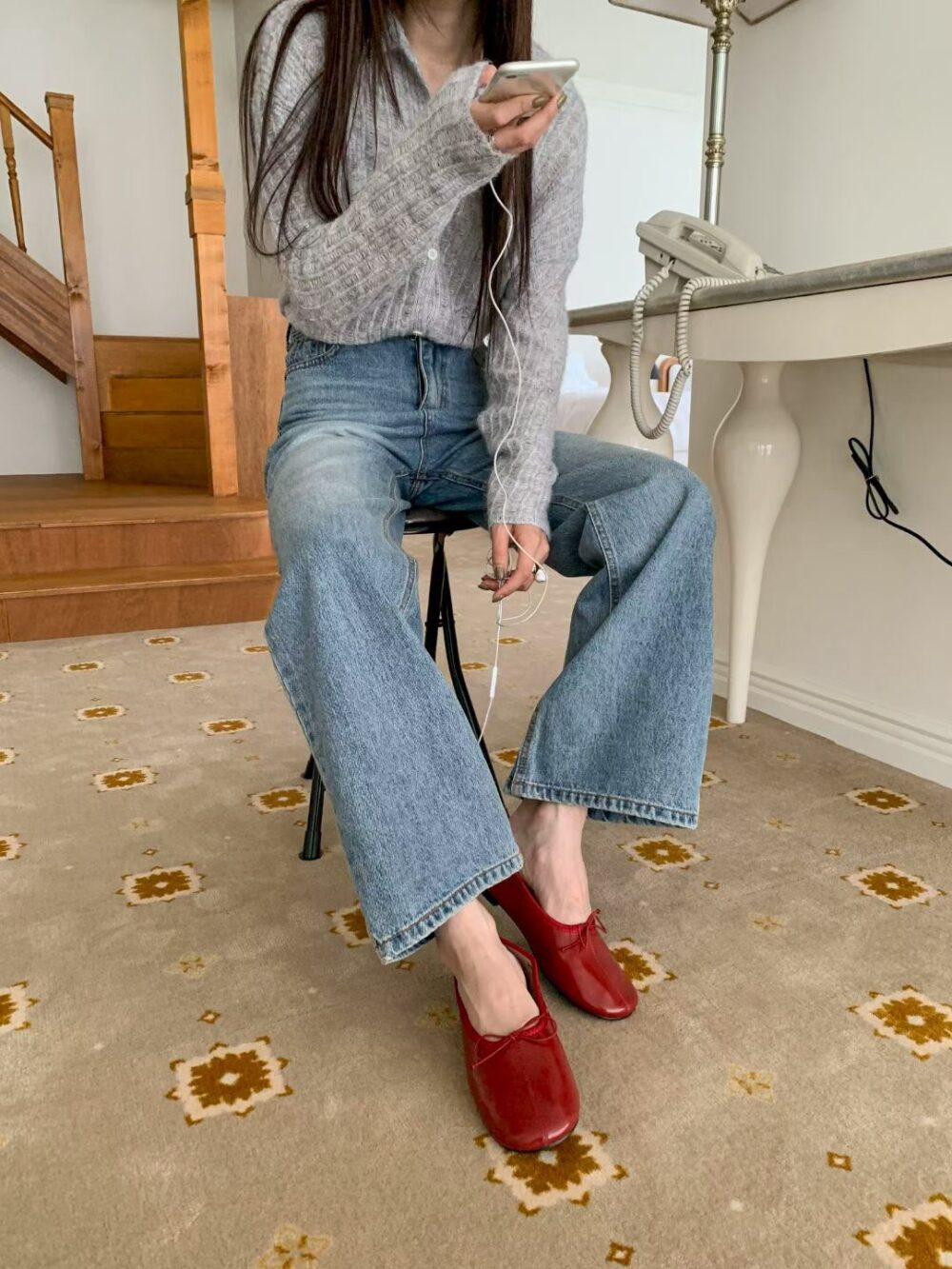 LINE_NOTE_260805_3 韓國女鞋 蝴蝶結平底包鞋